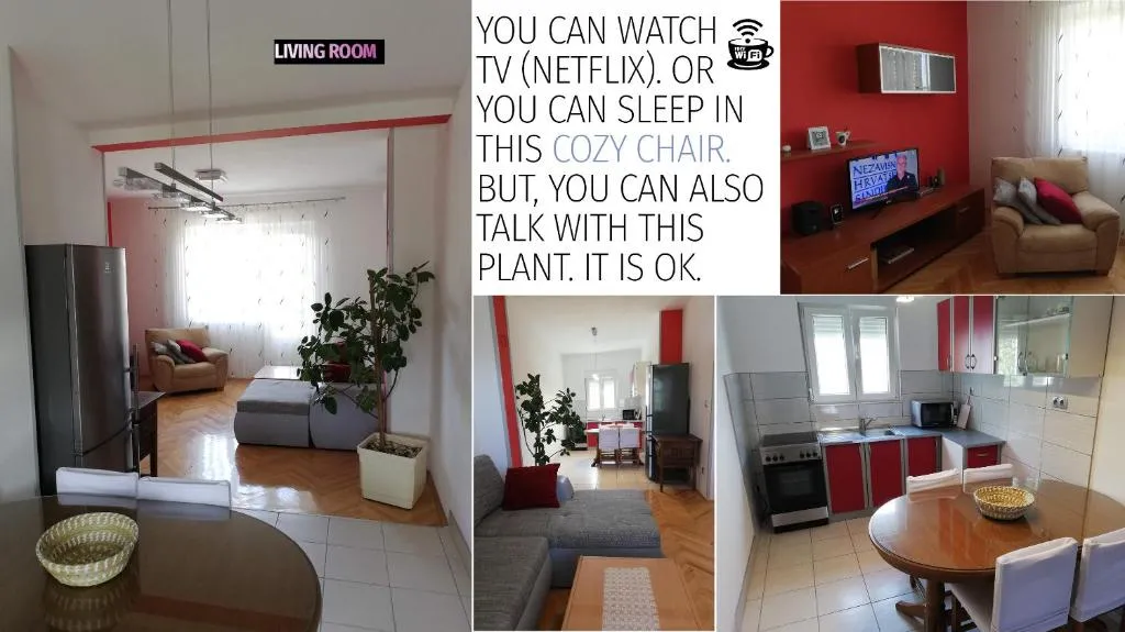Image of Spacious family apartment with parking in the shade and barbecue house